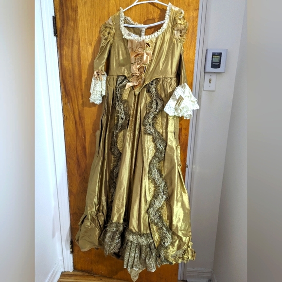 Gold Sleeve Gown louix XIV, period costum - Picture 4 of 9